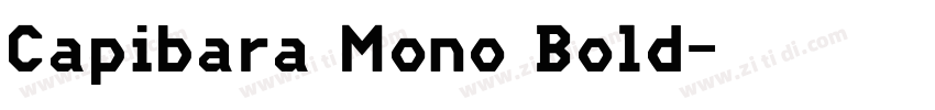 Capibara Mono Bold字体转换